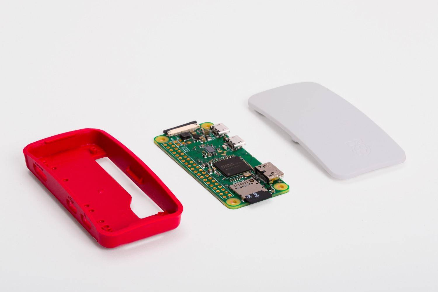 Raspberry Pi Pi - Hülle - weiss Rot-3
