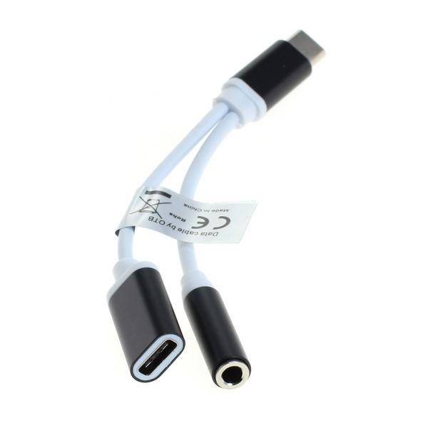 Audio Adapter USB-C Stecker - Klinkenbuchse + USB C Buchse-0