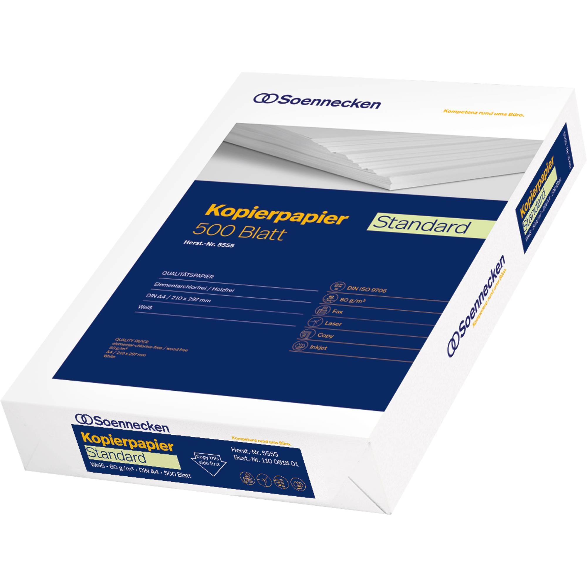 Kopierpapier,DIN A3,80g/m²,weiß,500 Blatt-0