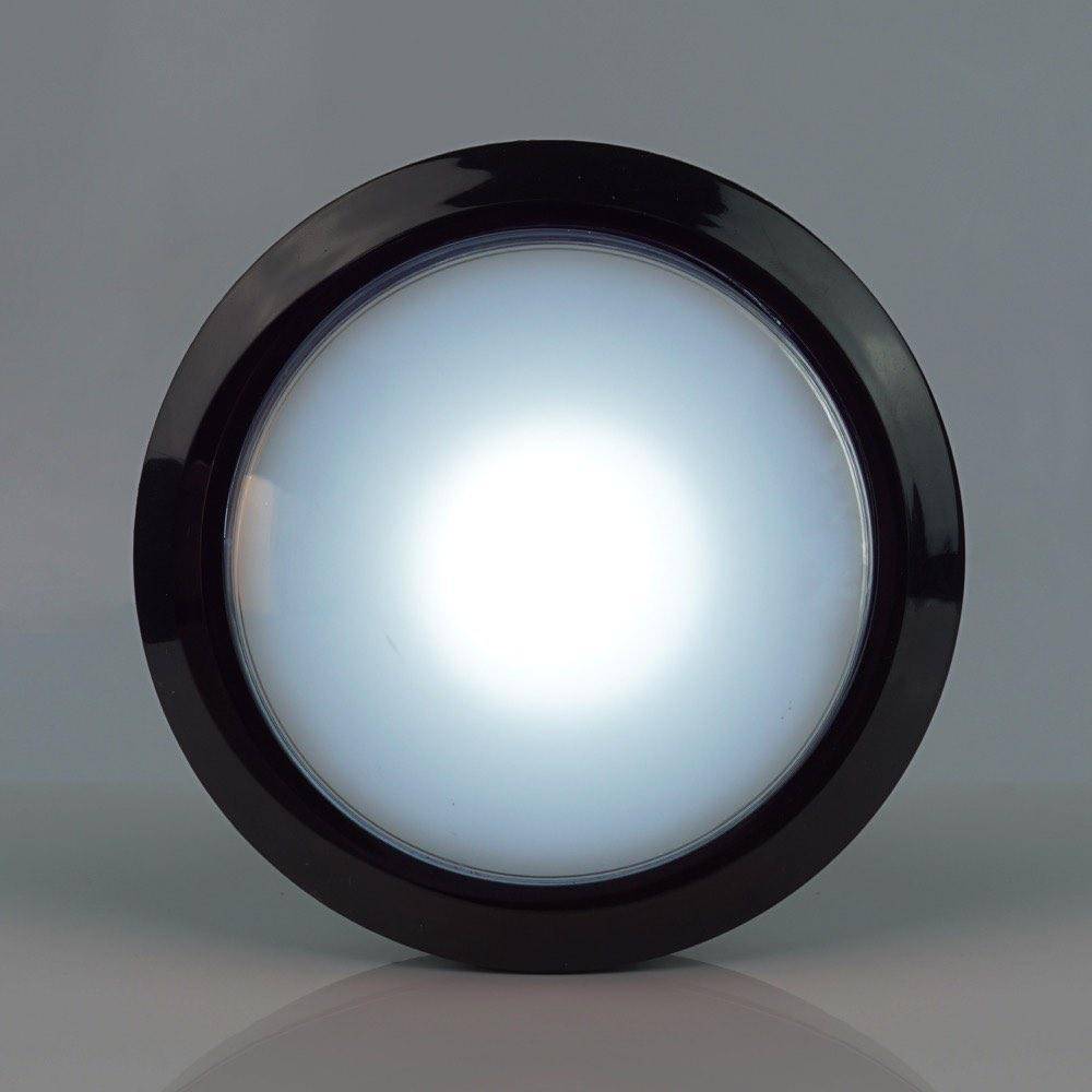 Massive Arcade Button, 100mm, beleuchtet (LED 12V DC) - Farbe: weiß-1
