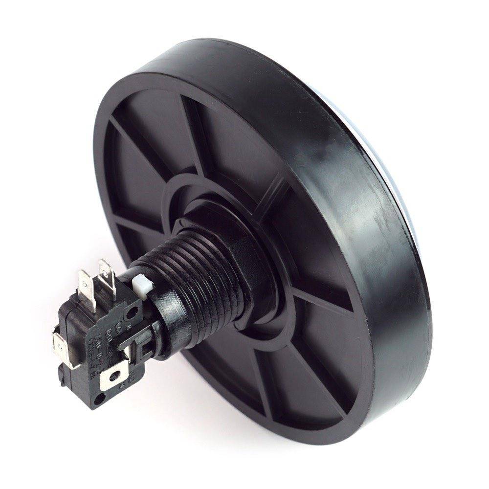 Massive Arcade Button, 100mm, beleuchtet (LED 12V DC) - Farbe: weiß-2
