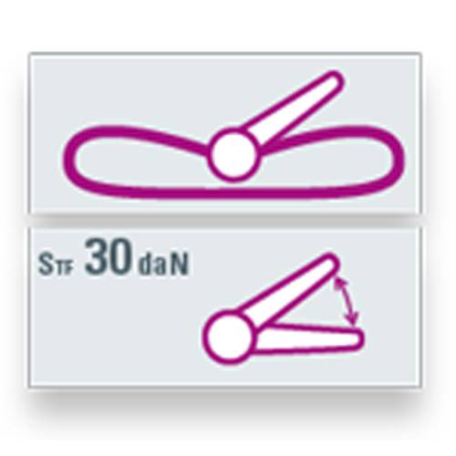 SAFETEX Zurrgurt "Blackline" mit Klemmschloss (WLL 250kg | 1-teilig | 25,0mm Bandbreite | Länge 2,00m) - schwarz-1