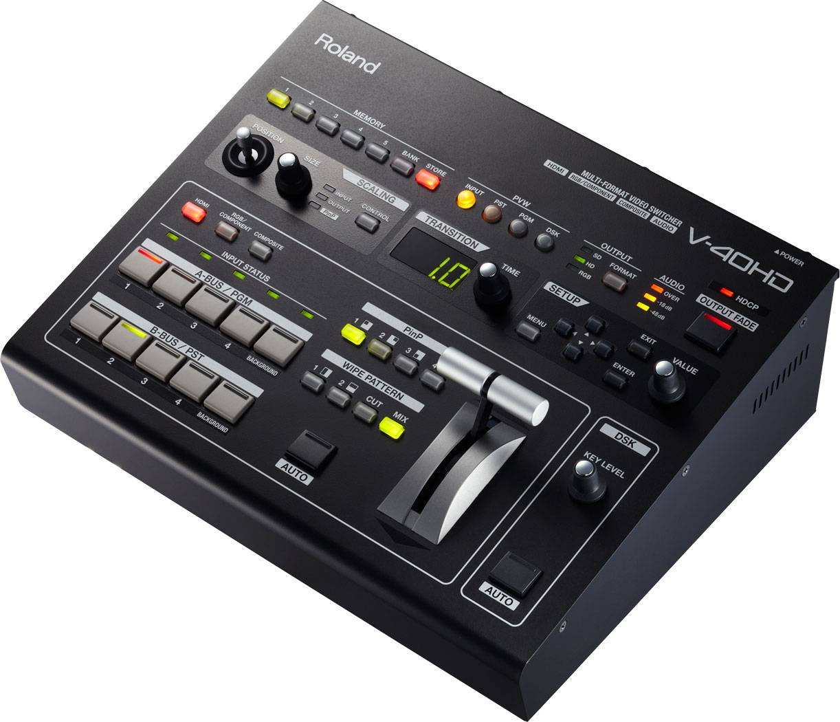 ROLAND V-40HD - 4-Kanal Multi-Format HD Video-Switcher (4x HDMI-In & 3x HDMI-Out | Embedded Audio | Frame-1