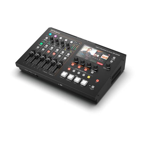 ROLAND SR-20HD - 2-Kanal Direkt-Streaming HD AV-Mixer (1.080/60p | LCD-Display | Streaming-Encoder | Audio-Mixer | SRT-2