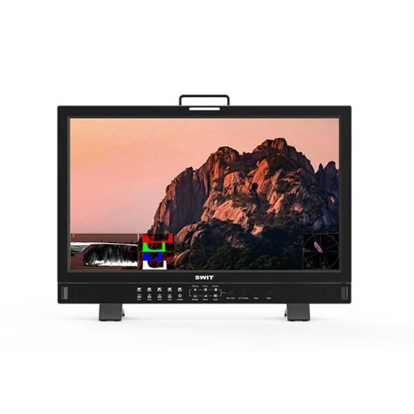 SWIT ELECTRONICS BM-H245 - 4K Broadcastmonitor (23,8" Full-HD QLED | Payload ID Auto-Setting | 12G-SDI/3G-SDI/HDMI2.0) --0