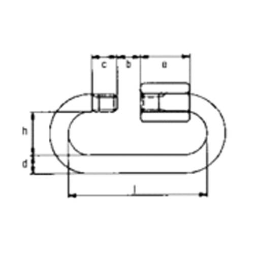 SAFETEX Kettenschnellverschluss mit großer Öffnung (DIN 56927 | Form B | WLL 550kg | Ø 10,0mm | bis max. 550kg |-1