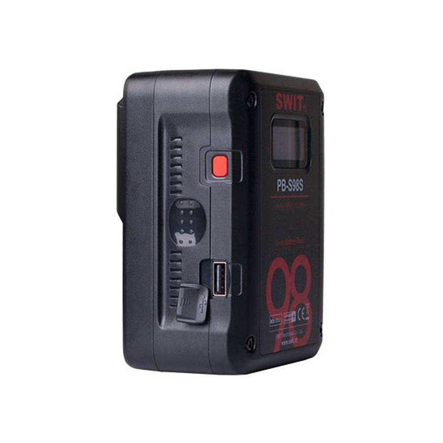 SWIT ELECTRONICS PB-S98S - V-Mount Multi Socket Li-Ionen Akku (14.4V | 98Wh | 6.800mAh | digitale Ladestandanzeige | 2x-2