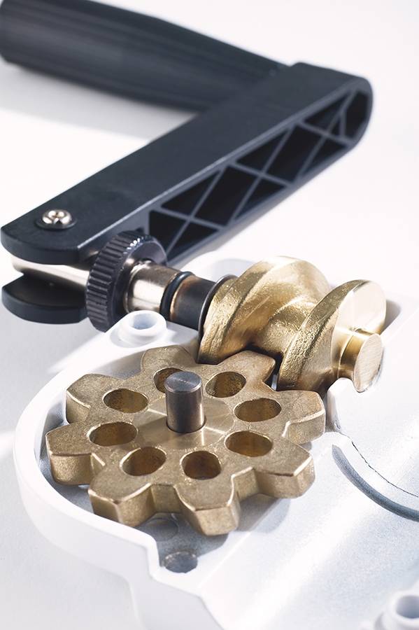 KOENIG & MEYER Distanzrohr mit "Ring Lock" und Handkurbel (höhenverstellbar 920 - 1.520mm | ø 35 - 37 mm & M20-3