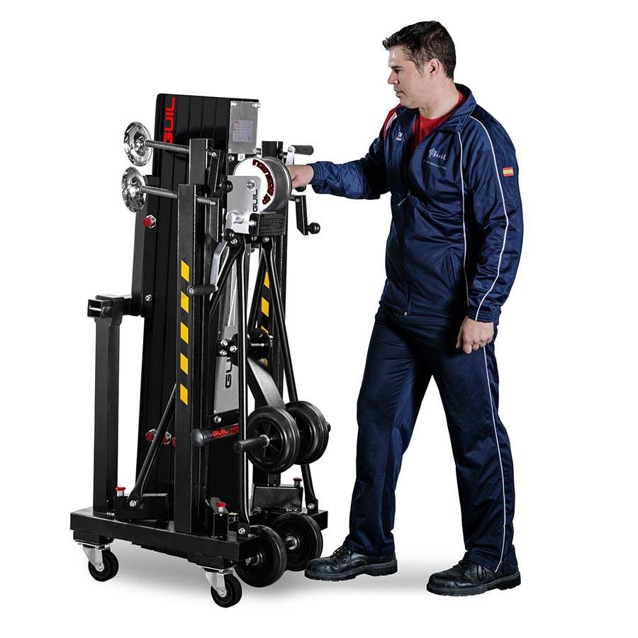 GUIL ULK-600XL - Kompakter Gabellift mit Winde (Arbeitshöhe max. 6,00m | Belastbarkeit max. 350kg | Ladehöhe 30cm |-1