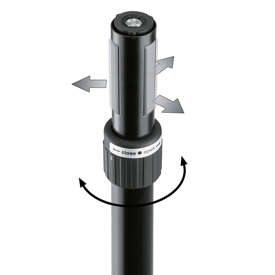 KOENIG & MEYER Adapterhülse "Ring Lock" für Boxenstative mit Rohr-Ø 35mm - in schwarz-1
