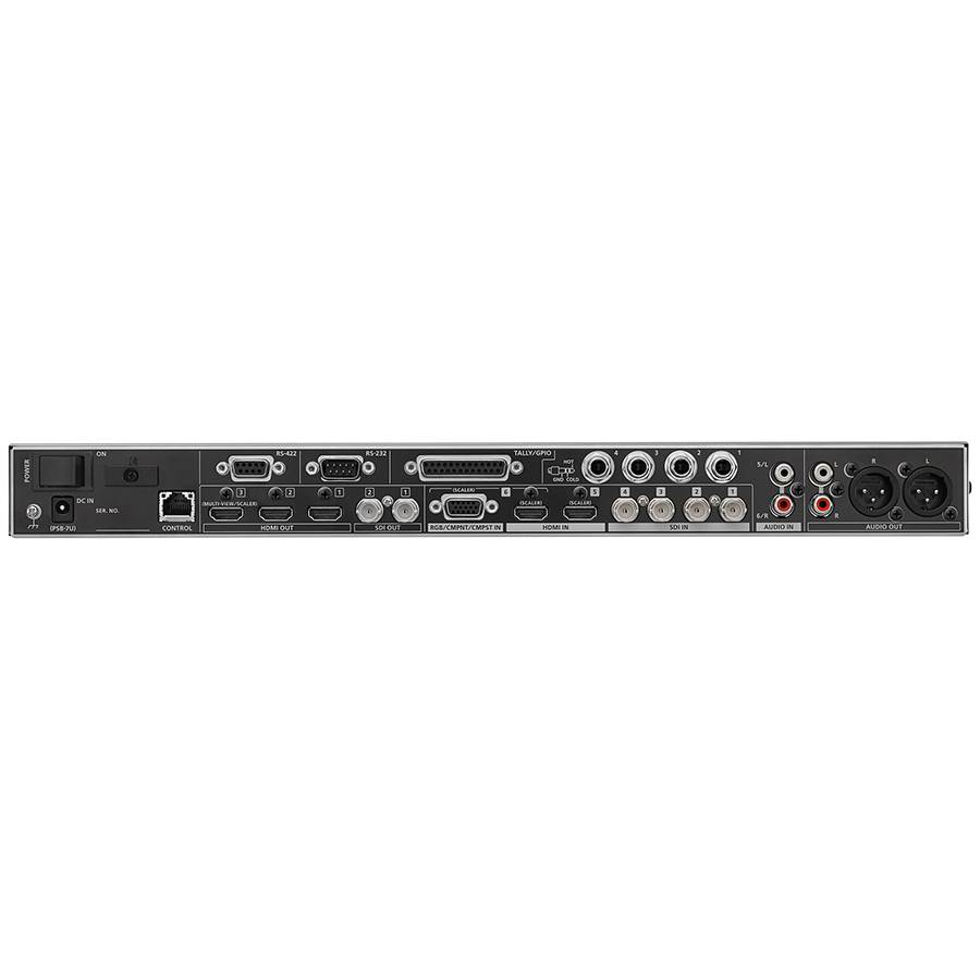 ROLAND XS-62S - 6-Kanal HD Matrix Switcher (4x SDI-In & & 2x HDMI-In | 18-Kanal Audio-Mixer | PTZ-Steuerung | Smart-1
