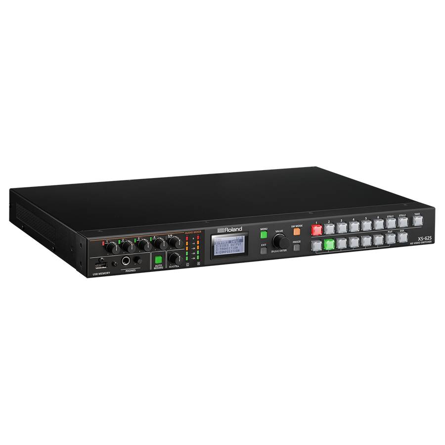 ROLAND XS-62S - 6-Kanal HD Matrix Switcher (4x SDI-In & & 2x HDMI-In | 18-Kanal Audio-Mixer | PTZ-Steuerung | Smart-2