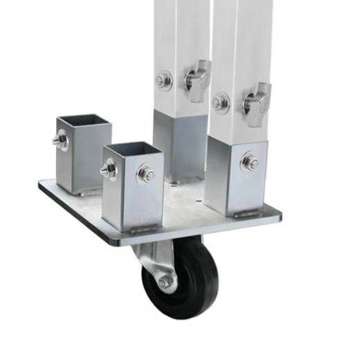 GUIL APR-4/5 - Lenkrollen-Adapter zum Verbinden von vier 50 x 50 mm Standfüßen (geeignet für TM440 | TM440XL | TM300-1