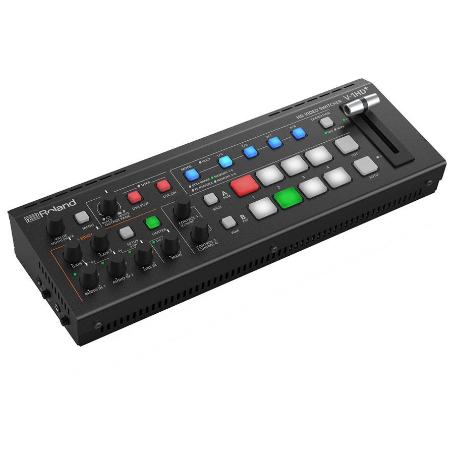 ROLAND V-1HD+ - Kompakter 4-Kanal HD Video-Switcher (1.080p | 4x HDMI-In & 2x HDMI-Out | Embedded Audio | Video-Scaler |-1