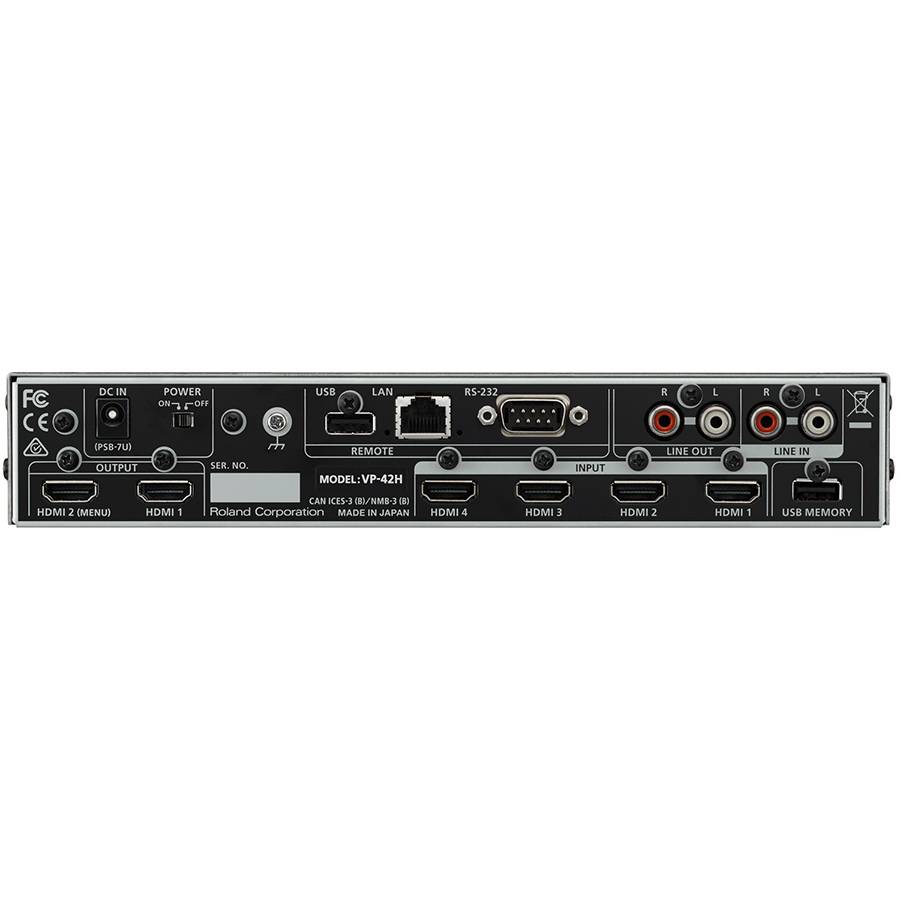 ROLAND VP-42H - Multi-Format Video Processor (Motion-Scene-Switching | Multi-Viewer | Audio-Mixer | RS-232)-1