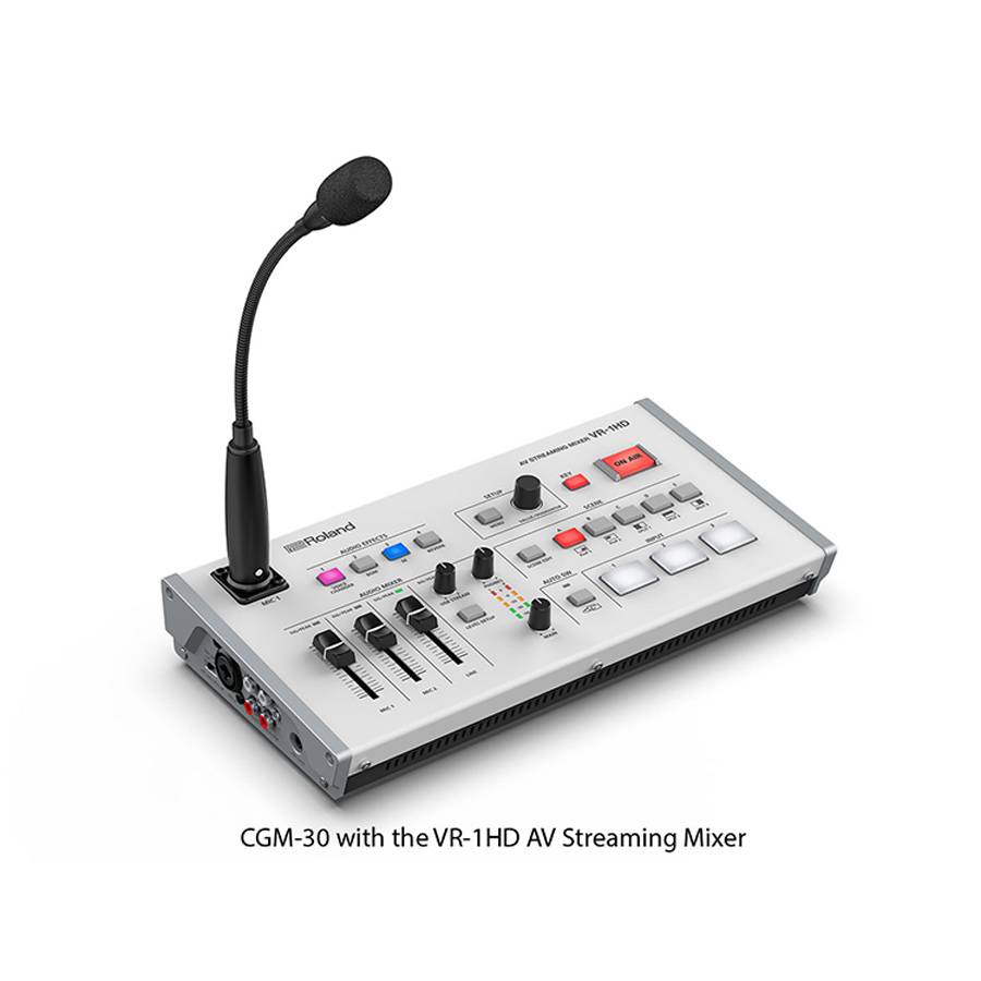 ROLAND CGM-30 - Kondensatormikrofon mit XLR-Ausgang und ausrichtbarem Schwanenhals (Länge: 30,0cm)-3