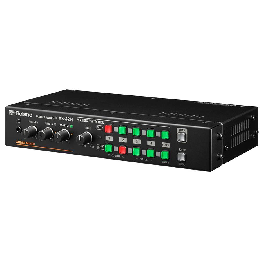 ROLAND XS-42H - Multi-Format HD Matrix Switcher (4x HDMI-In & 2x HDMI-Out | Audio-Mixer | RS-232 | LAN)-3