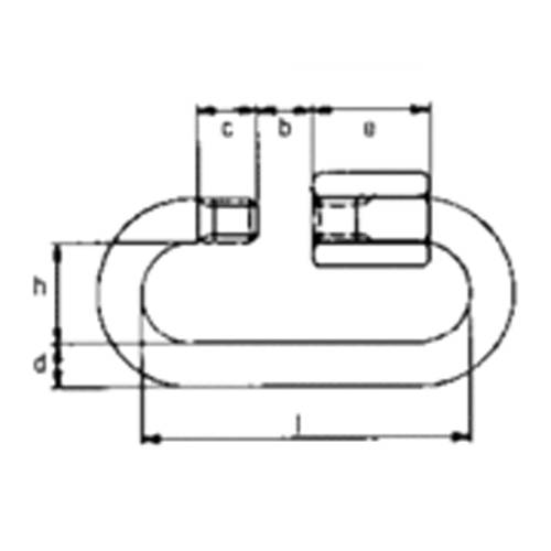 SAFETEX Kettenschnellverschluss (kurze Bauform | DIN 56927 | Form A | WLL 550kg | Ø 10,0mm | bis max. 550kg |-1