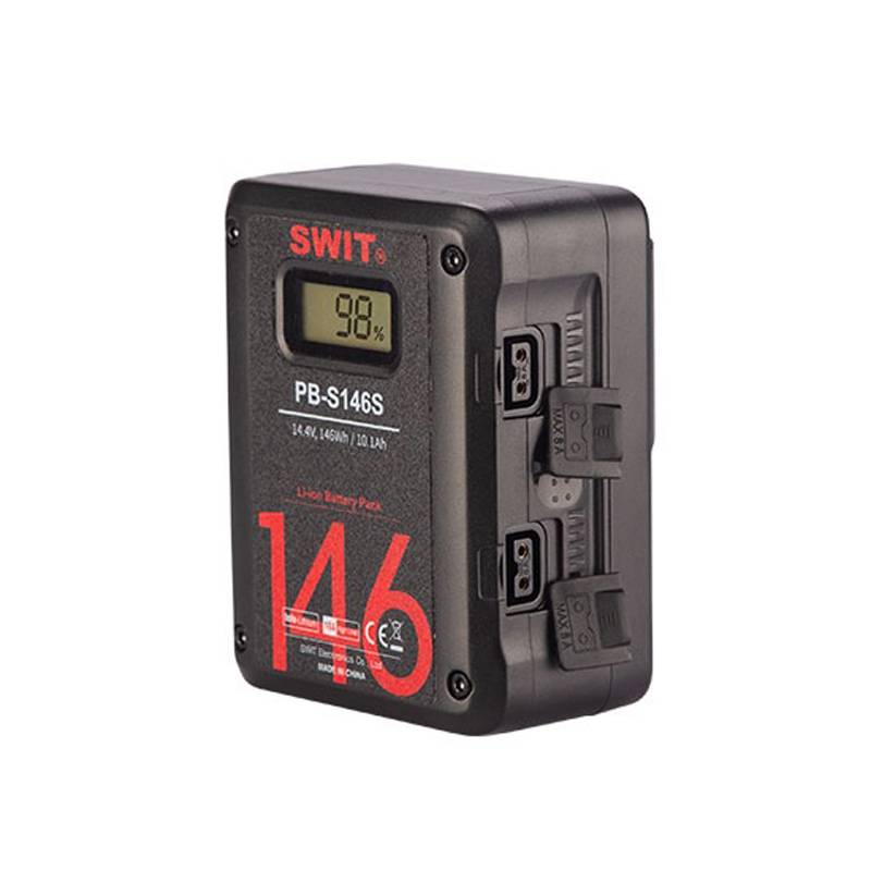 SWIT ELECTRONICS PB-S146S - V-Mount Multi Socket Li-Ionen Akku (14.4V | 146Wh | 10.100mAh | digitale Ladestandanzeige |-1