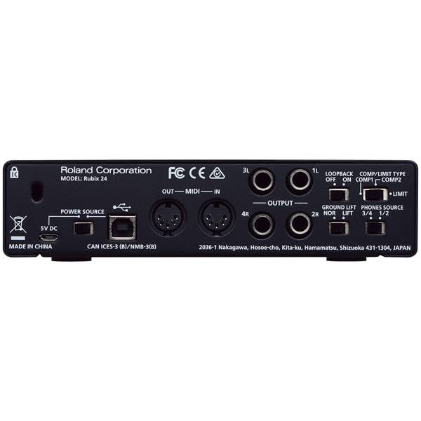 ROLAND RUBIX24 - USB Audio-Interface (XLR-Mikrofonvorverstärker | 2x Eingänge & 4x Ausgänge)-2