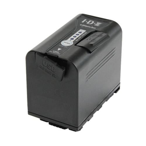 IDX SL-VBD64 - Li-Ionen Akku für Panasonic AG-DVX200 | HC-X1000 | AJ-PX-Serie | AU-EVA1 Camcorder (6.400mAh | 7.2V |-1
