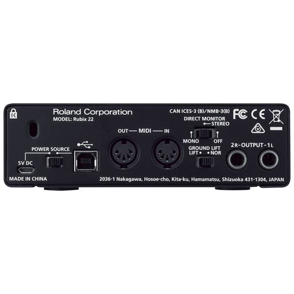 ROLAND RUBIX22 - USB Audio-Interface (XLR-Mikrofonvorverstärker | 2x Eingänge & 2x Ausgänge)-2
