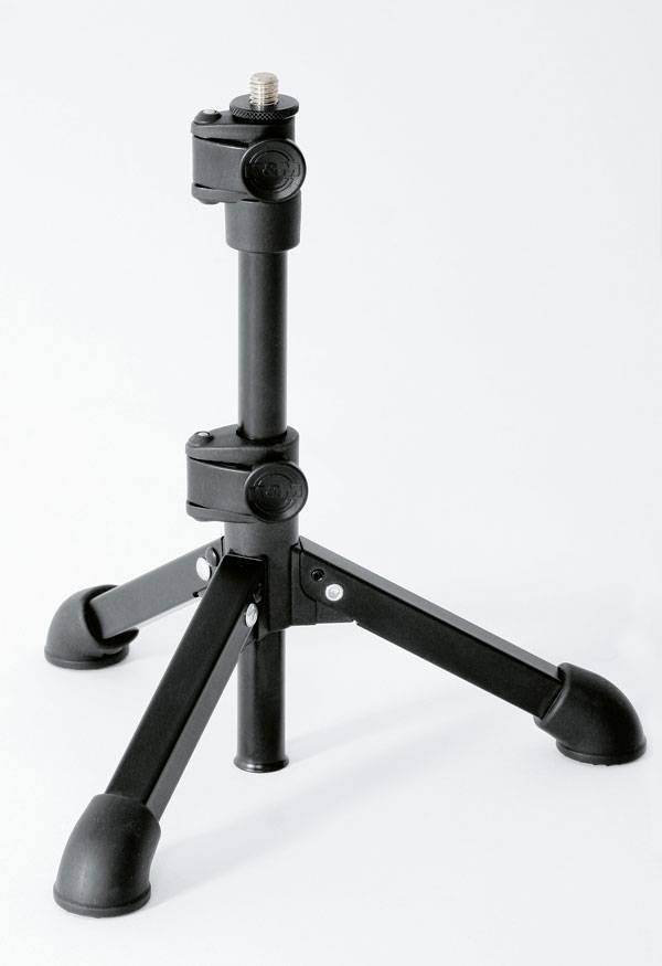 KOENIG & MEYER Tischstativ mit 3/8" Gewindeanschluss (höhenverstellbar 230 - 430mm | ø 250 mm) - in schwarz-1