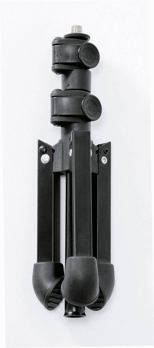 KOENIG & MEYER Tischstativ mit 3/8" Gewindeanschluss (höhenverstellbar 230 - 430mm | ø 250 mm) - in schwarz-2