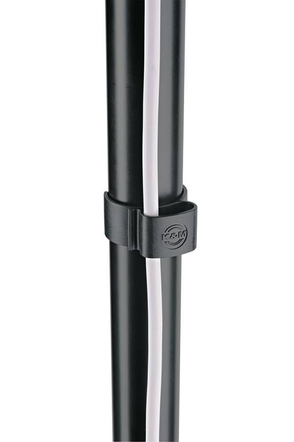 KOENIG & MEYER Kunststoff-Kabelklemmen für Boxen- und Leuchtenstative (für Rohr-Ø 35-42 mm | 2 Stück) - in schwarz-1