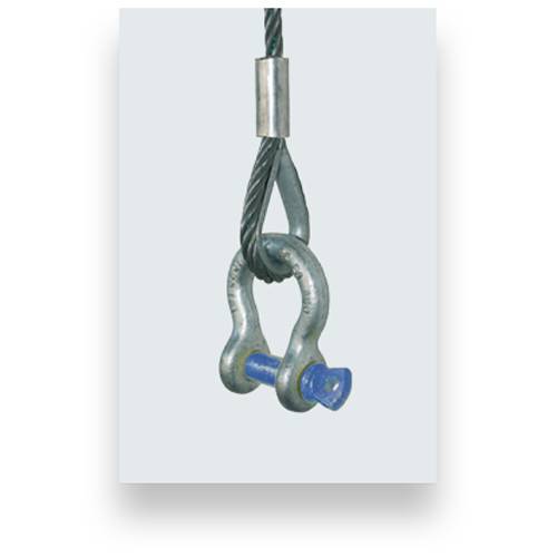 SAFETEX Riggingseil nach EN 13414 mit beidseitiger Sonderkausche (DGUV bis 750kg | Seil-Ø 12,0mm | Länge 1,00m) --1