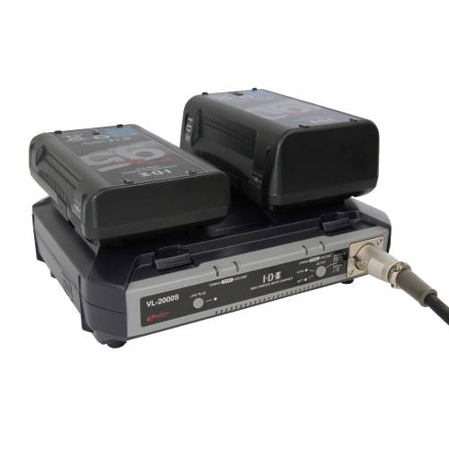 IDX VL-2000S - Kompaktes 2-Kanal Schnellladegerät für ENDURA V-Mount Akkus (4-pol XLR 100W | AC 100-240V | 50/60Hz |-1