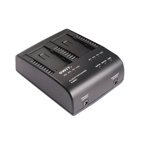 SWIT ELECTRONICS S-3602V - Dual-Ladegerät & Adapter für SWIT S-8823 | JVC BN-VF823 Akkus (Ladestrom 2x2A |-0