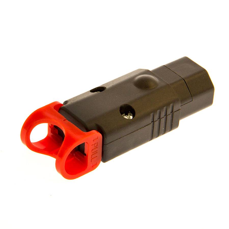 IEC LOCK PA130100BK - Abzugssichere Kaltgerätebuchse IEC-Lock+ C13 für Kabelmontage (250V | 3x 0,75mm² bis 3x 1,5mm²-1