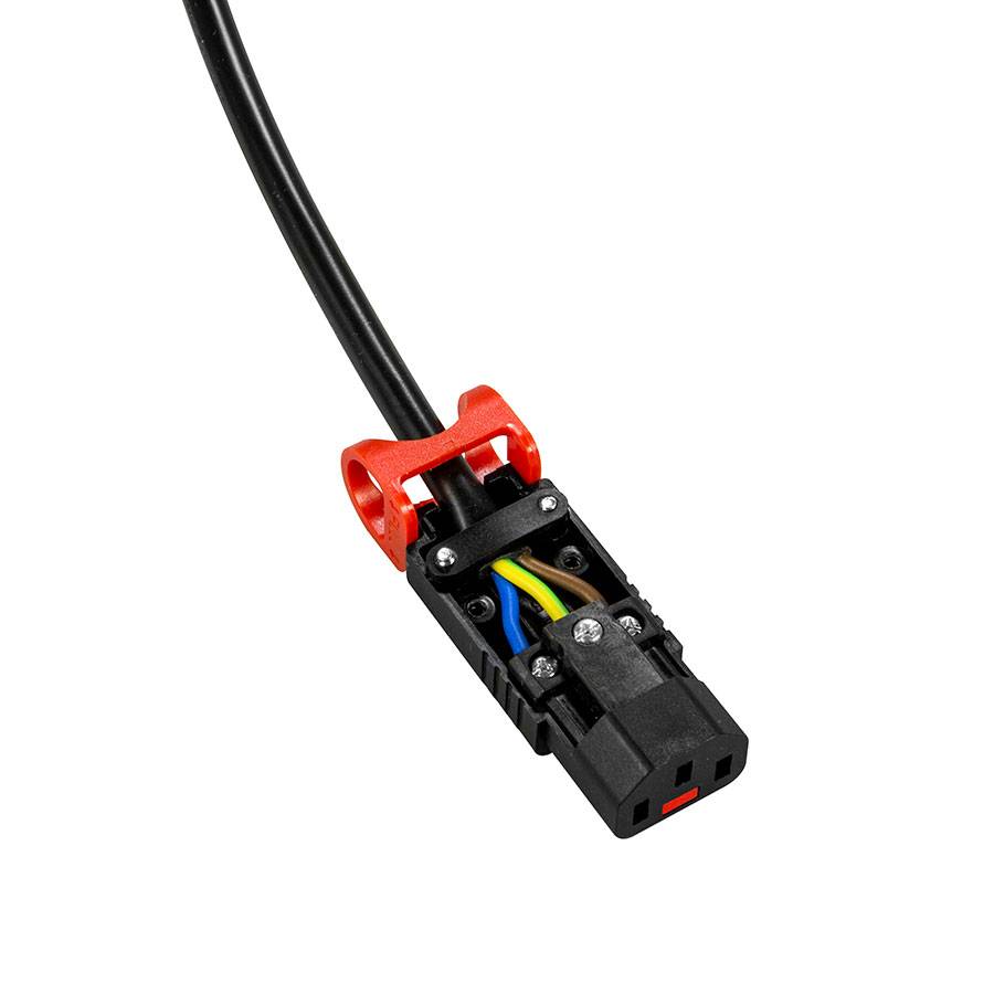 IEC LOCK PA130100BK - Abzugssichere Kaltgerätebuchse IEC-Lock+ C13 für Kabelmontage (250V | 3x 0,75mm² bis 3x 1,5mm²-2