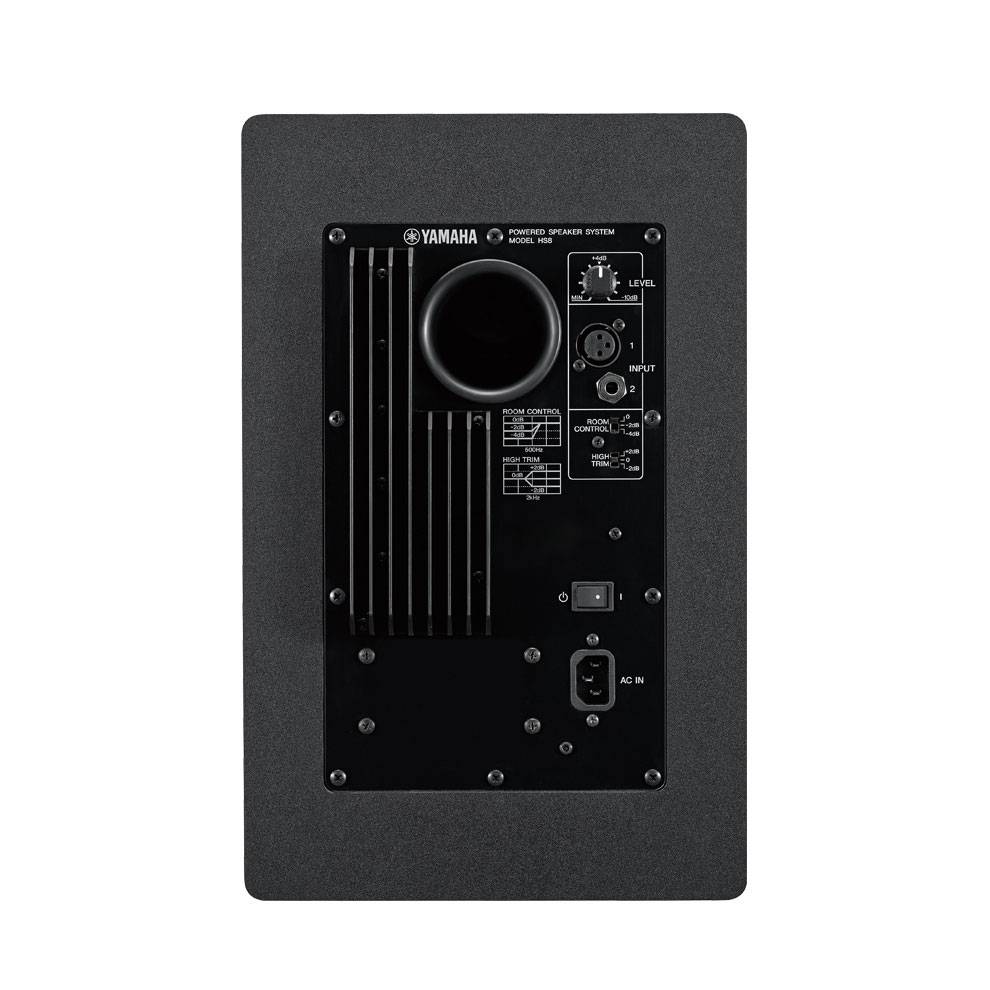 YAMAHA HS8 - Aktiver 2-Wege Bi-Amp Bassreflex Nahfeldmonitor mit 8" Tieftöner & 1" Hochtöner (120 Watt) - in schwarz-2