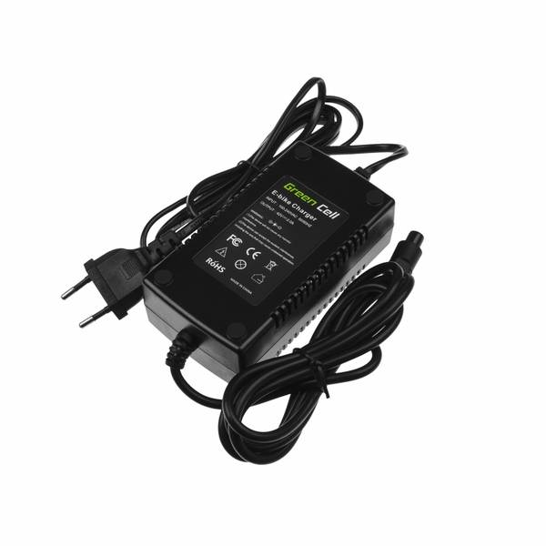 Green Cell Charger for E-Bike Batteries - 42V/36V - 2A - 3 pin