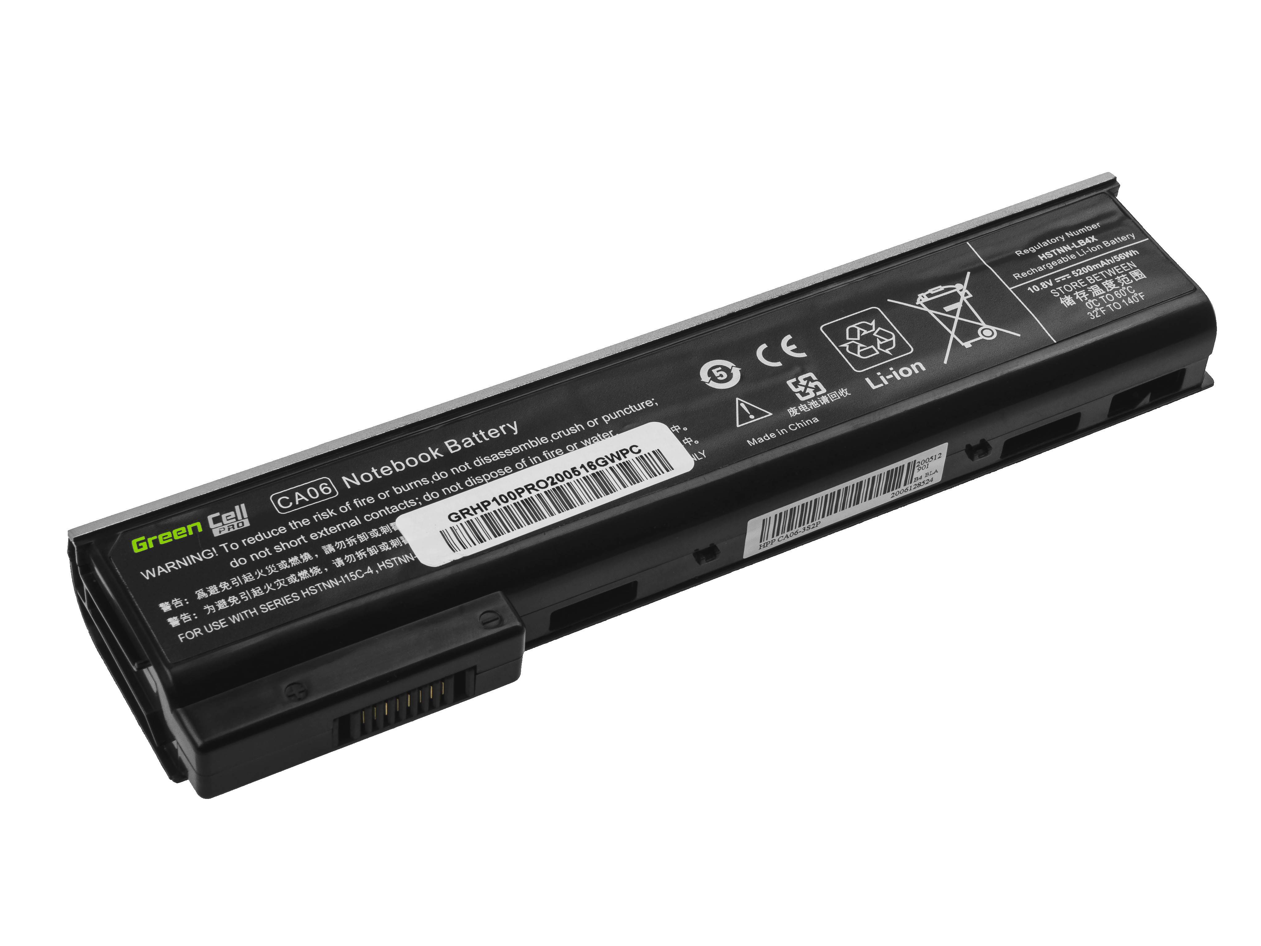 Green Cell PRO Laptop Battery for HP ProBook 640 - 655 G1 - 11.4V - 5800mAh-1