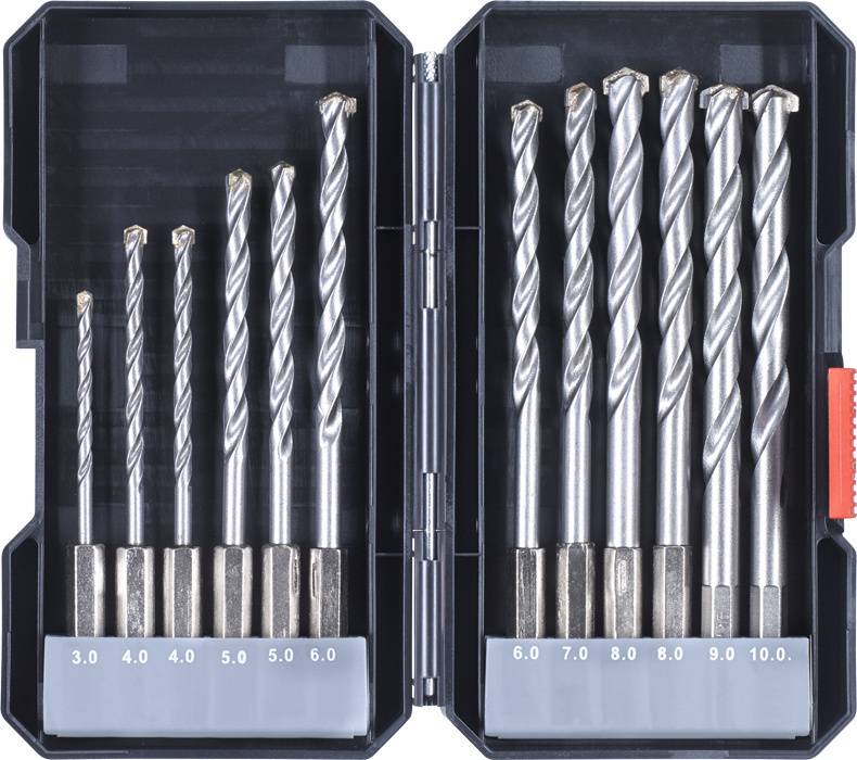 108840 Hartmetall Stein-Spiralbohrer-Set 12teilig 4.0 mm 5.0 6.0 8.0 10.-1
