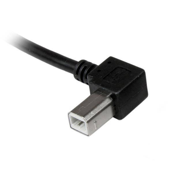 StarTech.com 2m USB 2.0 A auf B Kabel links gewinkelt - St/St - USB Druckerkabel - USB-Kabel - USB Typ B (M)-2