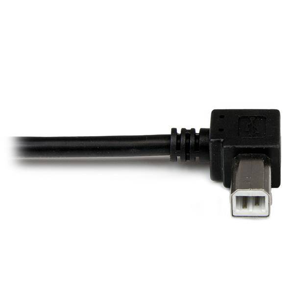 StarTech.com 2m USB 2.0 A auf B Kabel links gewinkelt - St/St - USB Druckerkabel - USB-Kabel - USB Typ B (M)-3