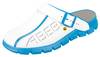 ESD-Berufsschuhe Dynamic , Clog weiß/ blau mit Aufdruck ESD - 47