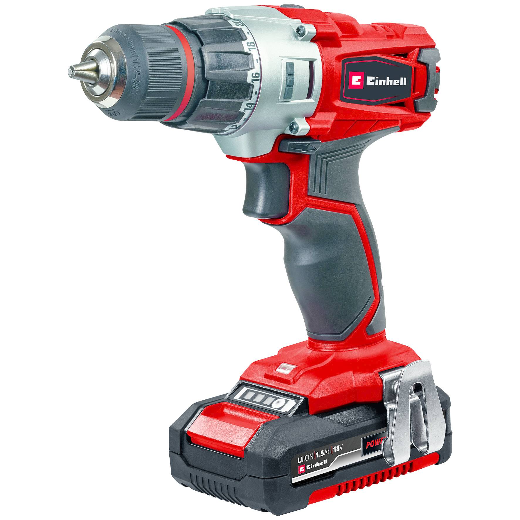Einhell TE-CD 18/2 Li, Handbohrmaschine, Ohne Schlüssel, 350 RPM, 1250 RPM, 44 Nm, Akku-1