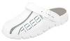 Clog weiß mit Aufdruck - 36, 7310 Berufsschuhe Dynamic Damen / Herren, OB