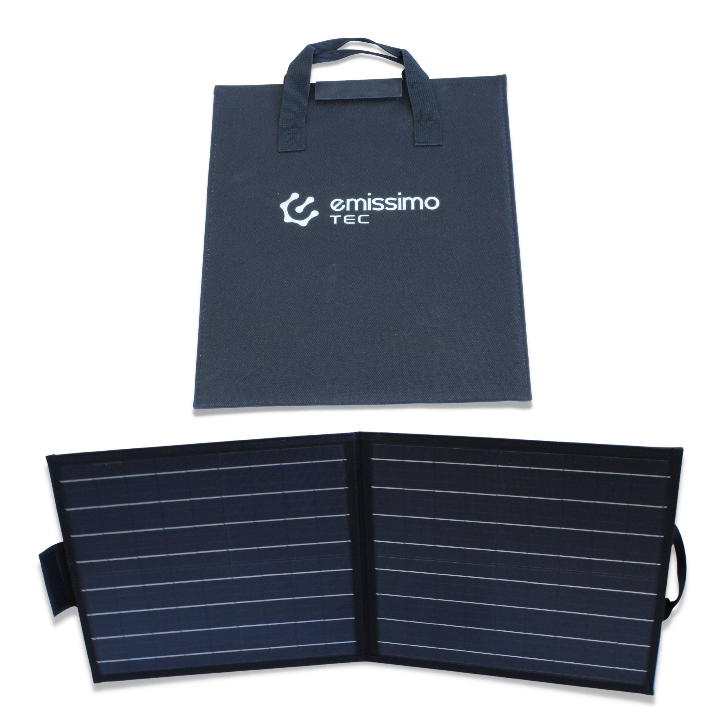 Faltbares Monokristalline Solarpanel 50W - mit 2 x USB Ausgänge - Hocheffizient & tragbar