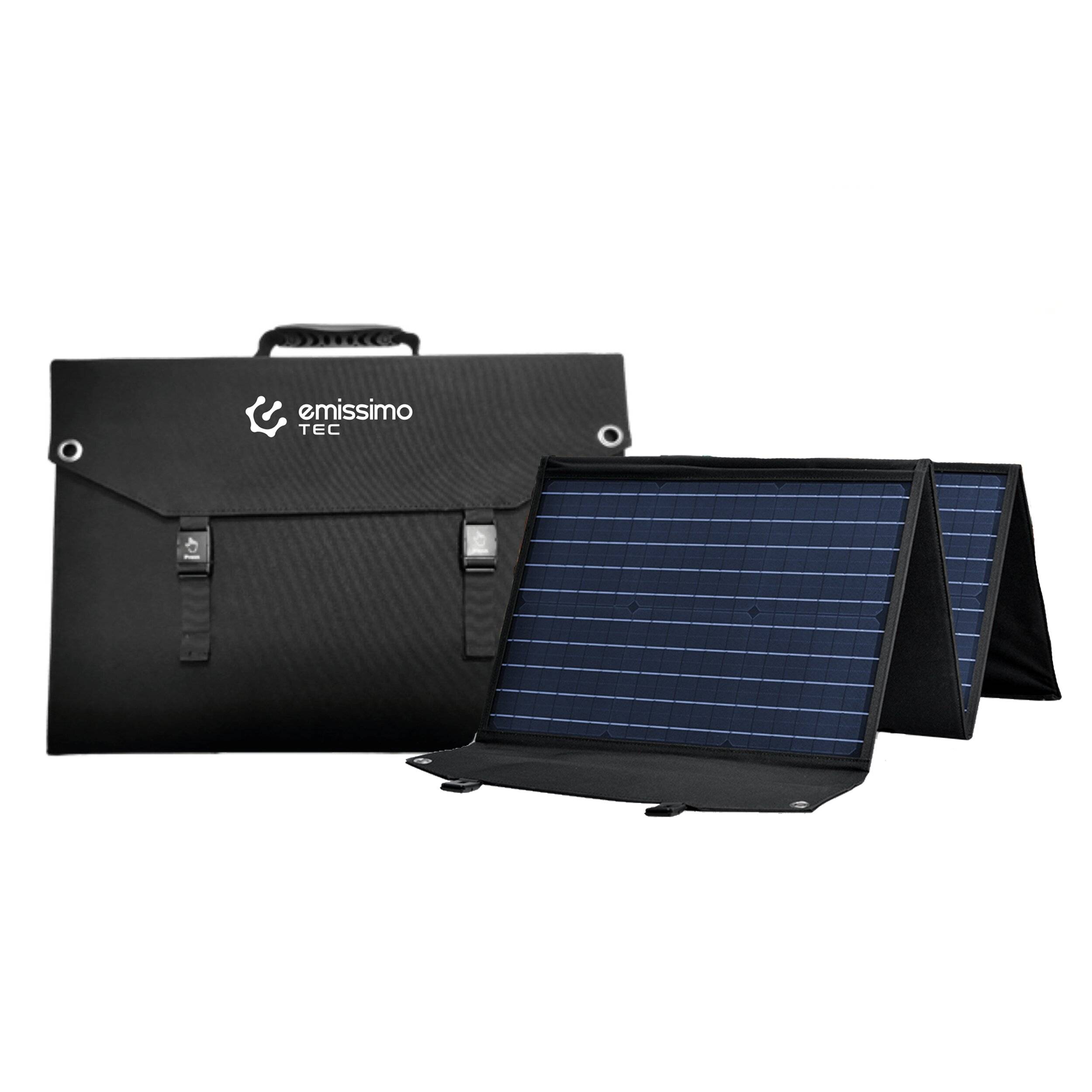 Faltbares Monokristalline Solarpanel 100W - Hocheffizient & tragbar - 2xUSB / 1xUSB-C / 1xDC-0