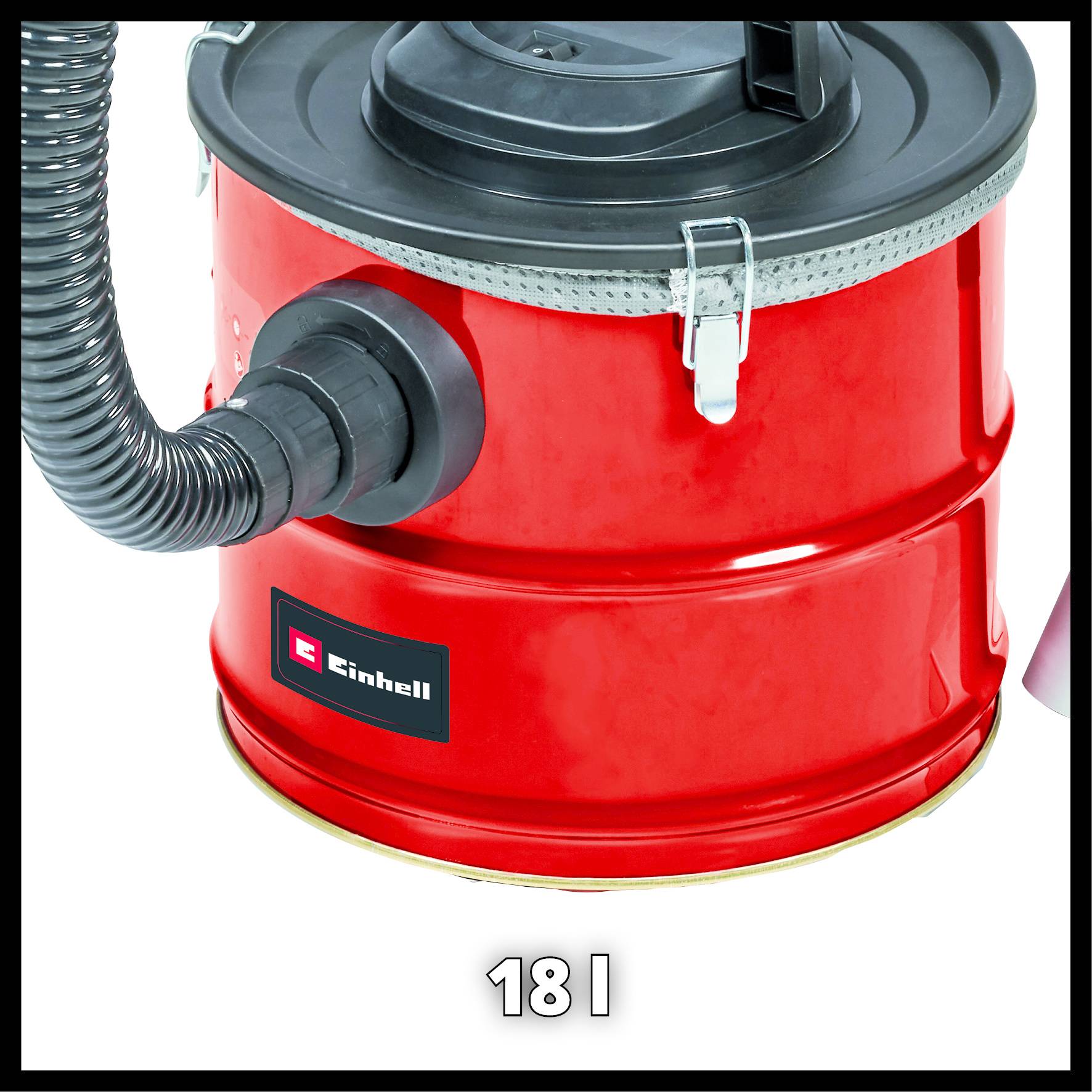 Einhell TC-AV 1718 D, 18 l, Beutellos, Schwarz, Rot, 1 m, 3,6 cm, Trocken-1