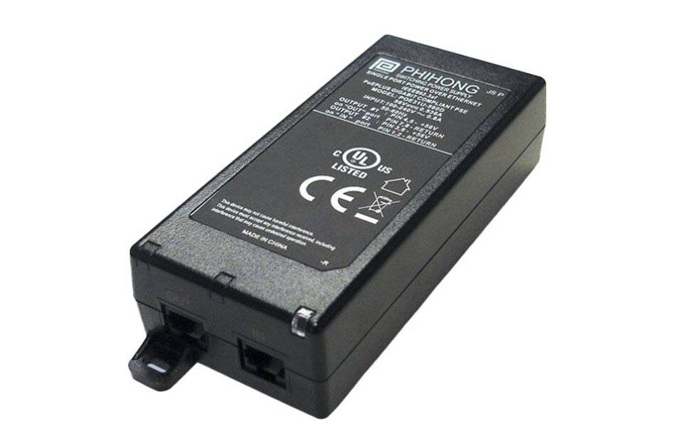 Phihong POE60U-1BTE, PoE Midspan, 1 Port, 60W, IEEE802.3bt, 56V, Gigabit, 90-264VAC, Innen-0