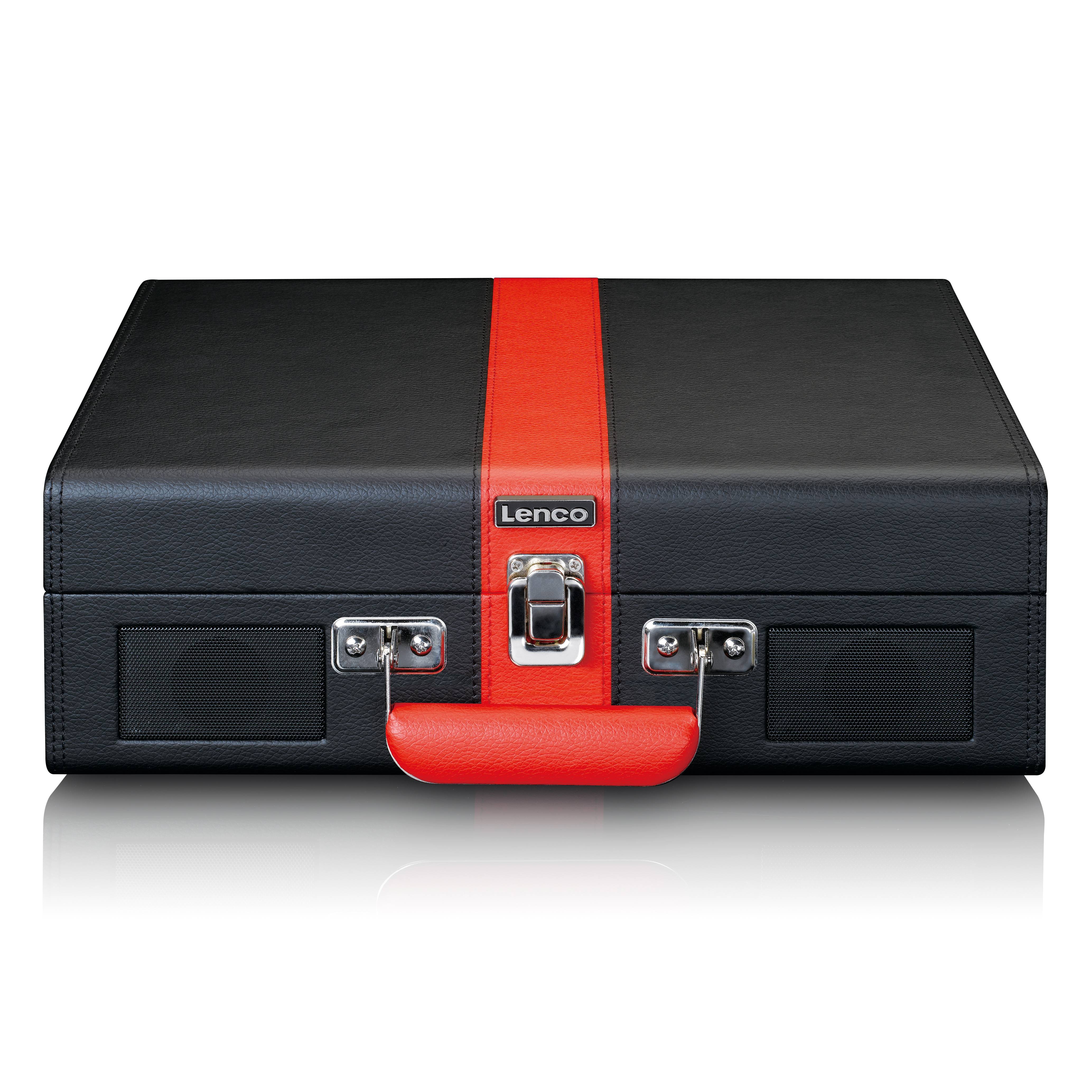 Lenco Classic Phono TT-110 - Plattenspieler - 2 x 2 Watt - Schwarz, Rot-1