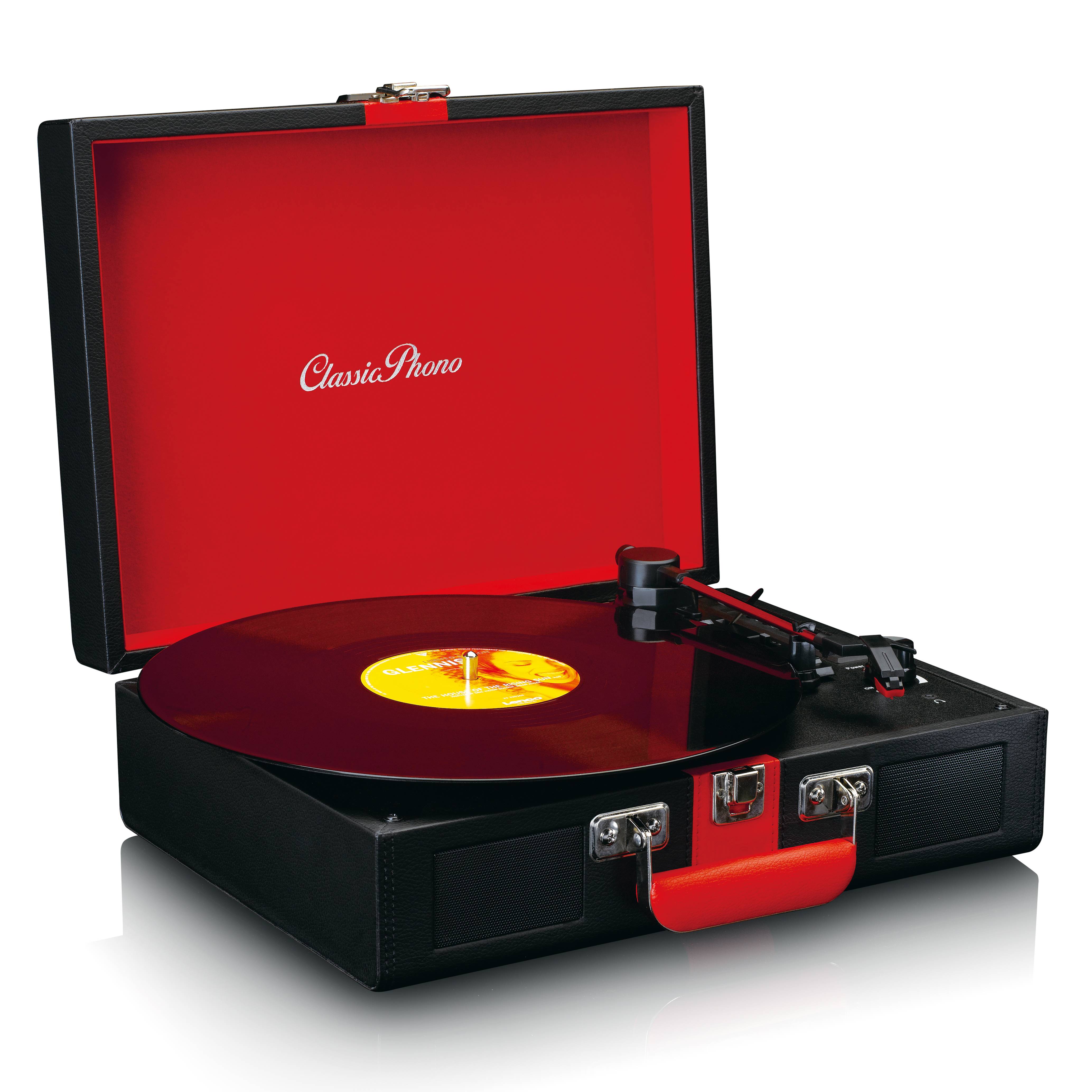 Lenco Classic Phono TT-110 - Plattenspieler - 2 x 2 Watt - Schwarz, Rot-2