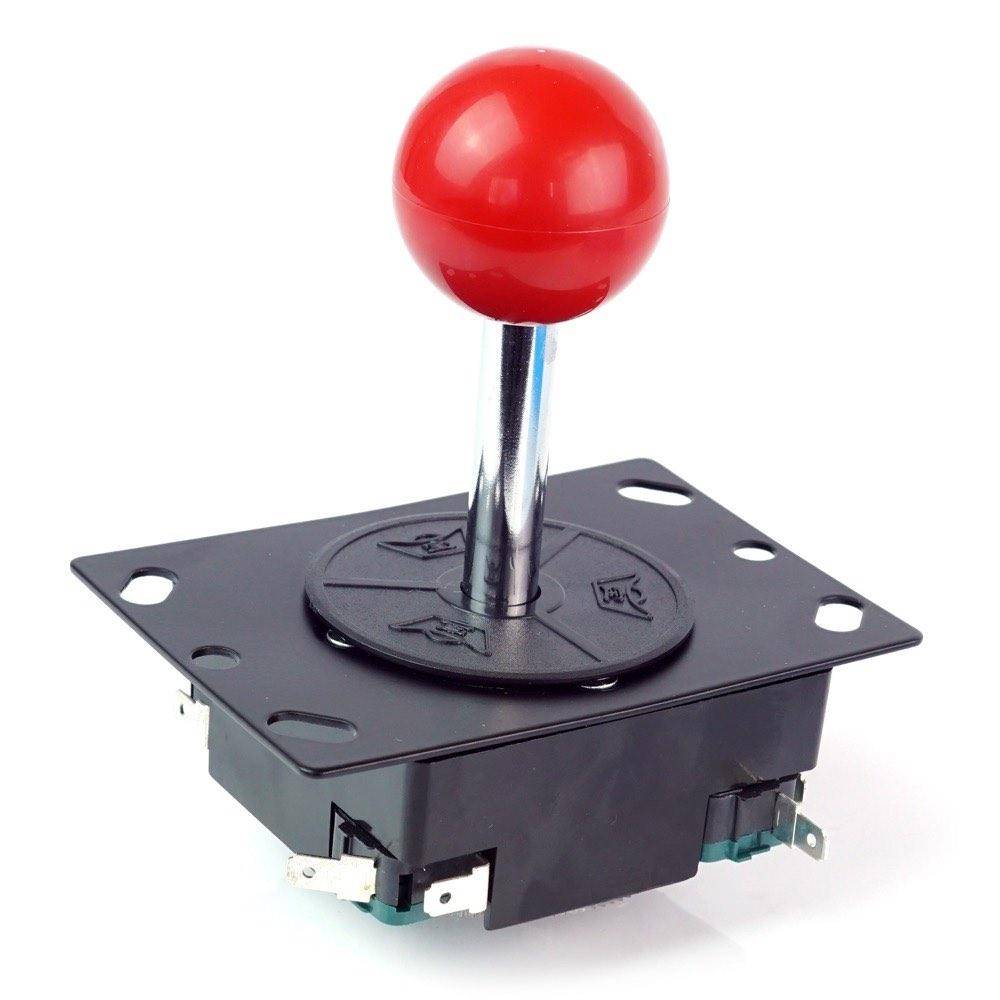 Arcade Joystick, 8 Wege, 78,2mm Höhe, rot-0